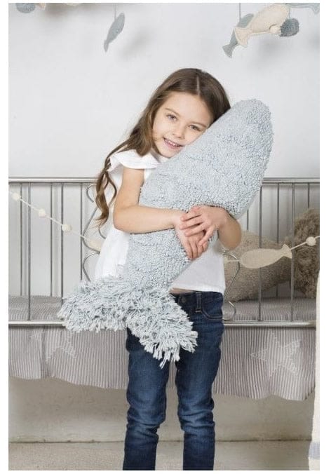 Lorena Canals Baby Fish Cushion - Aqua Blue (2'x 10") - SC-BABYFISH-AQ