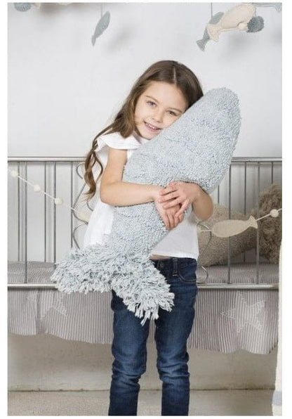 Lorena Canals Baby Fish Cushion - Aqua Blue (2'x 10") - SC-BABYFISH-AQ