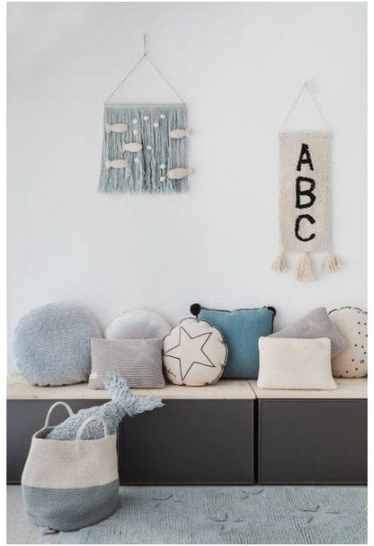 Lorena Canals Baby Fish Cushion - Aqua Blue (2'x 10") - SC-BABYFISH-AQ