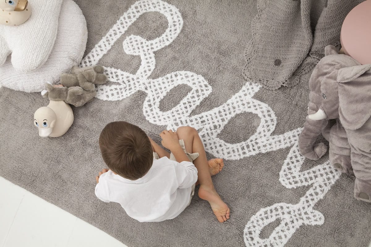 Lorena Canals Baby Petit Point Rug - Grey (4' x 5' 3") - C-BABY-G