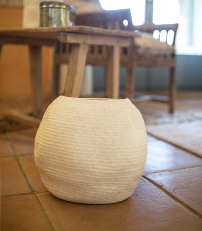 Lorena Canals Basket Bola - Ivory  (1'x 1') - BSK-BOLA-IVO