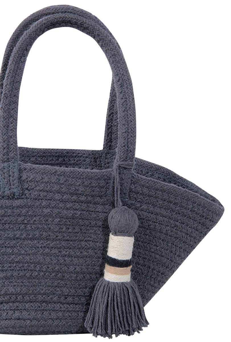 Lorena Canals Basket Cistell - Dark Grey - Small (1'1" x 4") - BSK-CIS-DGR-S