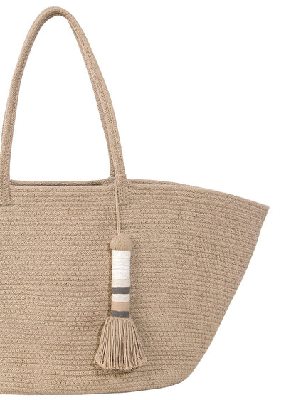 Lorena Canals Basket Cistell - Linen (2'2" x 7") - BSK-CIS-LIN