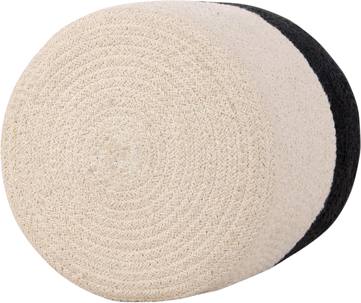 Lorena Canals Basket Dual - Black/Natural (8" x 8") - BSK-BLACK-NAT