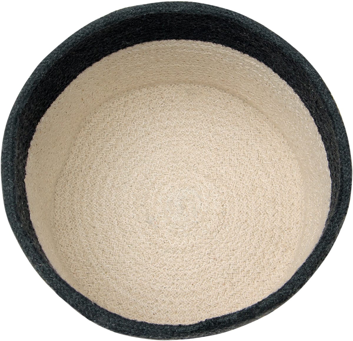 Lorena Canals Basket Dual - Black/Natural (8" x 8") - BSK-BLACK-NAT