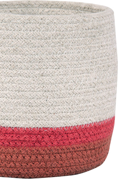 Lorena Canals Basket Mini Tricolor - Natural (6" x 6") - BSK-TRIC-NAT
