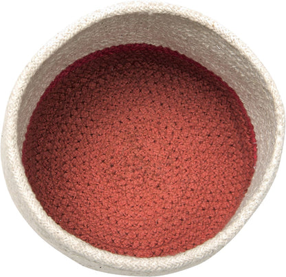Lorena Canals Basket Mini Tricolor - Natural (6" x 6") - BSK-TRIC-NAT
