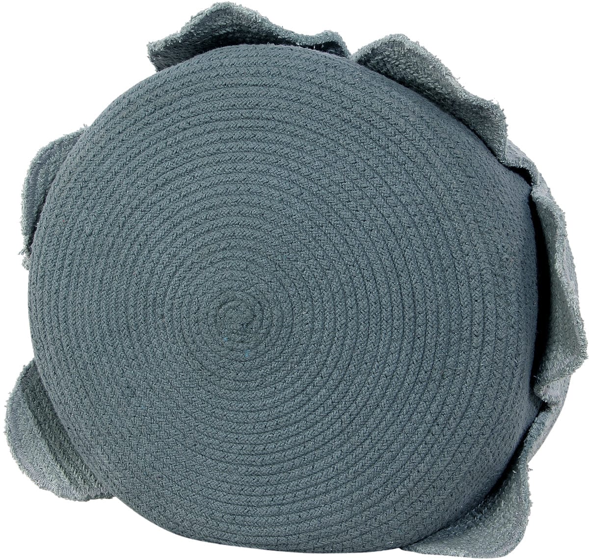 Lorena Canals Basket Petals - Vintage Blue/Dark Green (1'1" x 1'1") - BSK-PETALS-VB