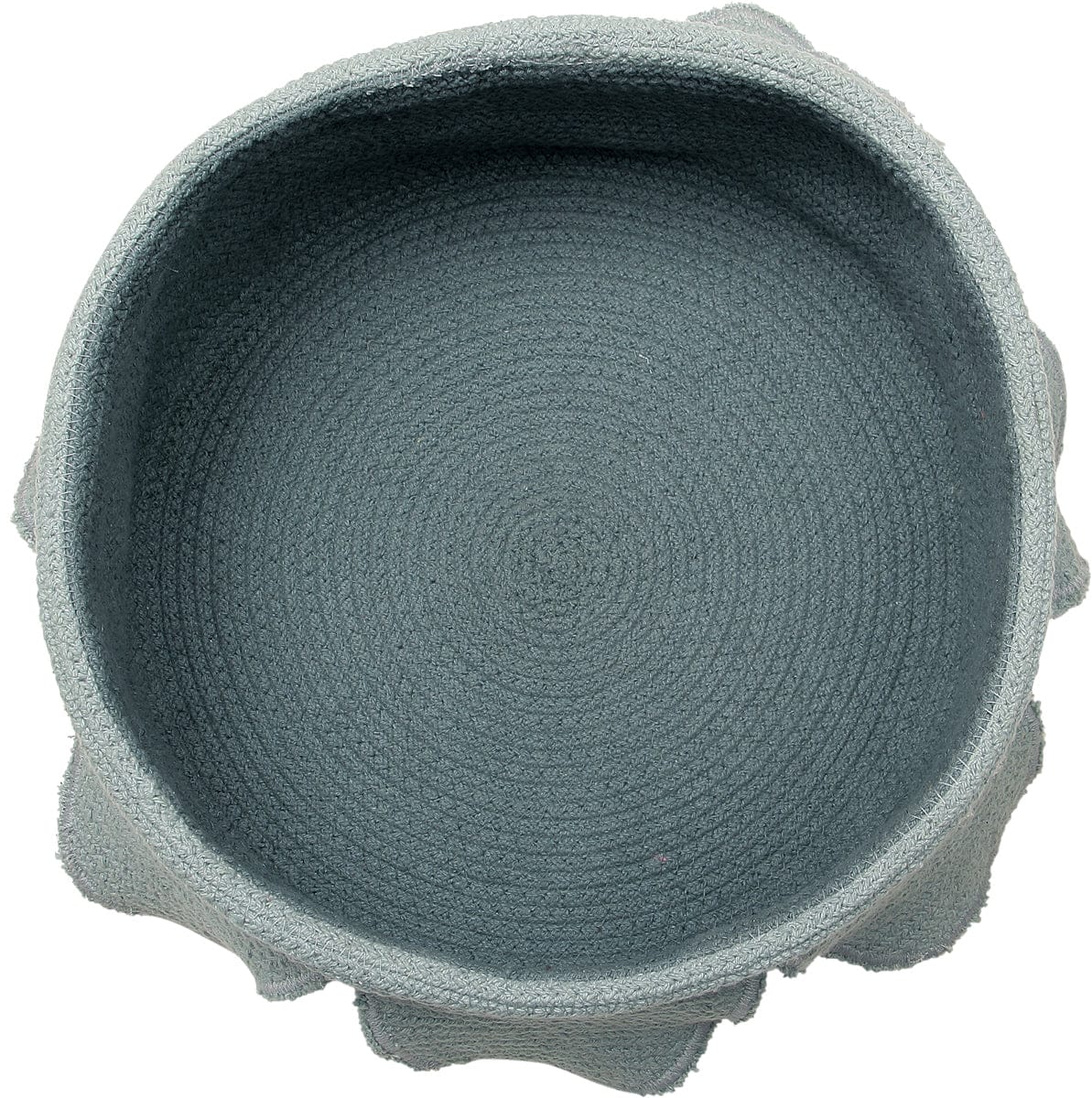 Lorena Canals Basket Petals - Vintage Blue/Dark Green (1'1" x 1'1") - BSK-PETALS-VB