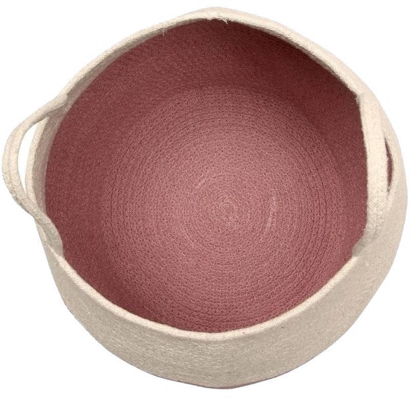 Lorena Canals Basket Zoco - Ash Rose/Natural (1'2" x 1') - BSK-ZOCO-ASH