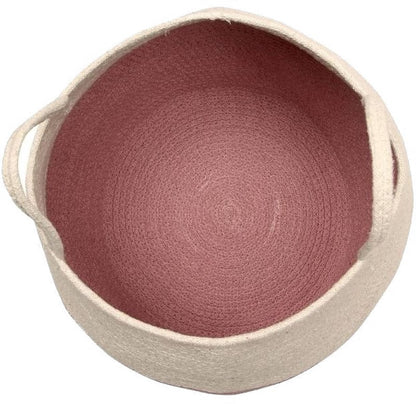 Lorena Canals Basket Zoco - Ash Rose/Natural (1'2" x 1') - BSK-ZOCO-ASH