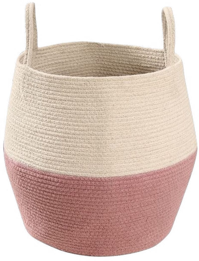Lorena Canals Basket Zoco - Ash Rose/Natural (1'2" x 1') - BSK-ZOCO-ASH