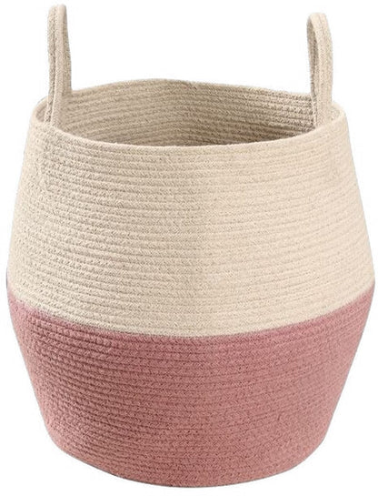 Lorena Canals Basket Zoco - Ash Rose/Natural (1'2" x 1') - BSK-ZOCO-ASH