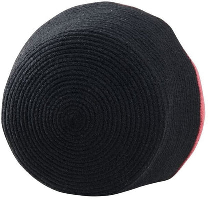 Lorena Canals Basket Zoco - Black/Aubergine (1'2" x 1') - BSK-ZOCO-AUB