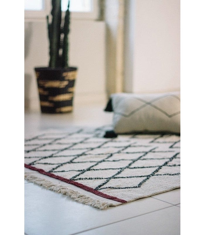 Lorena Canals Bereber Rug - Crisscross (4'7" x 7'1") - C-BER-CRISS
