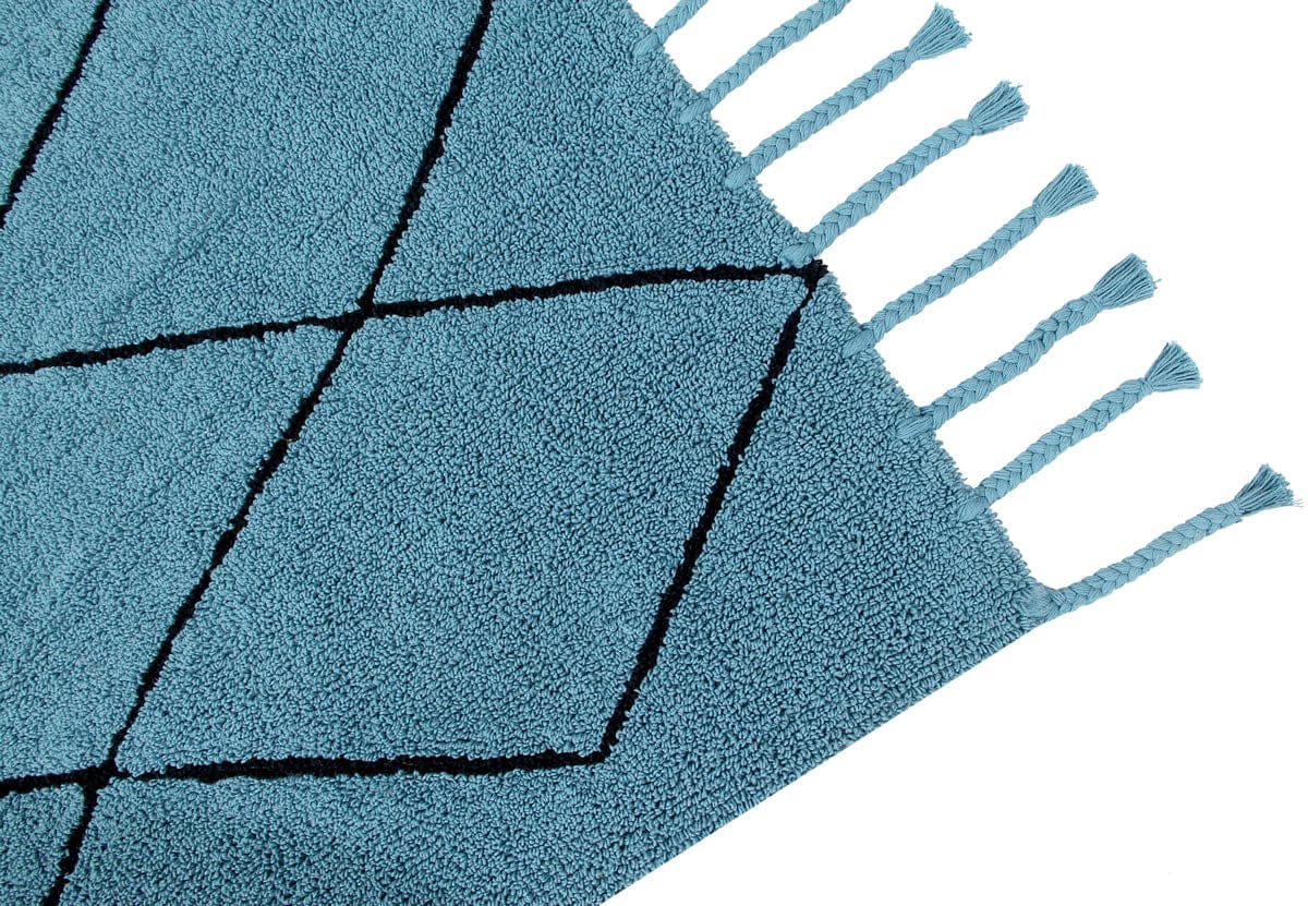 Lorena Canals Bereber Rug - Petroleum (4' 7'' x 6' 7'') - C-BER-PETRO