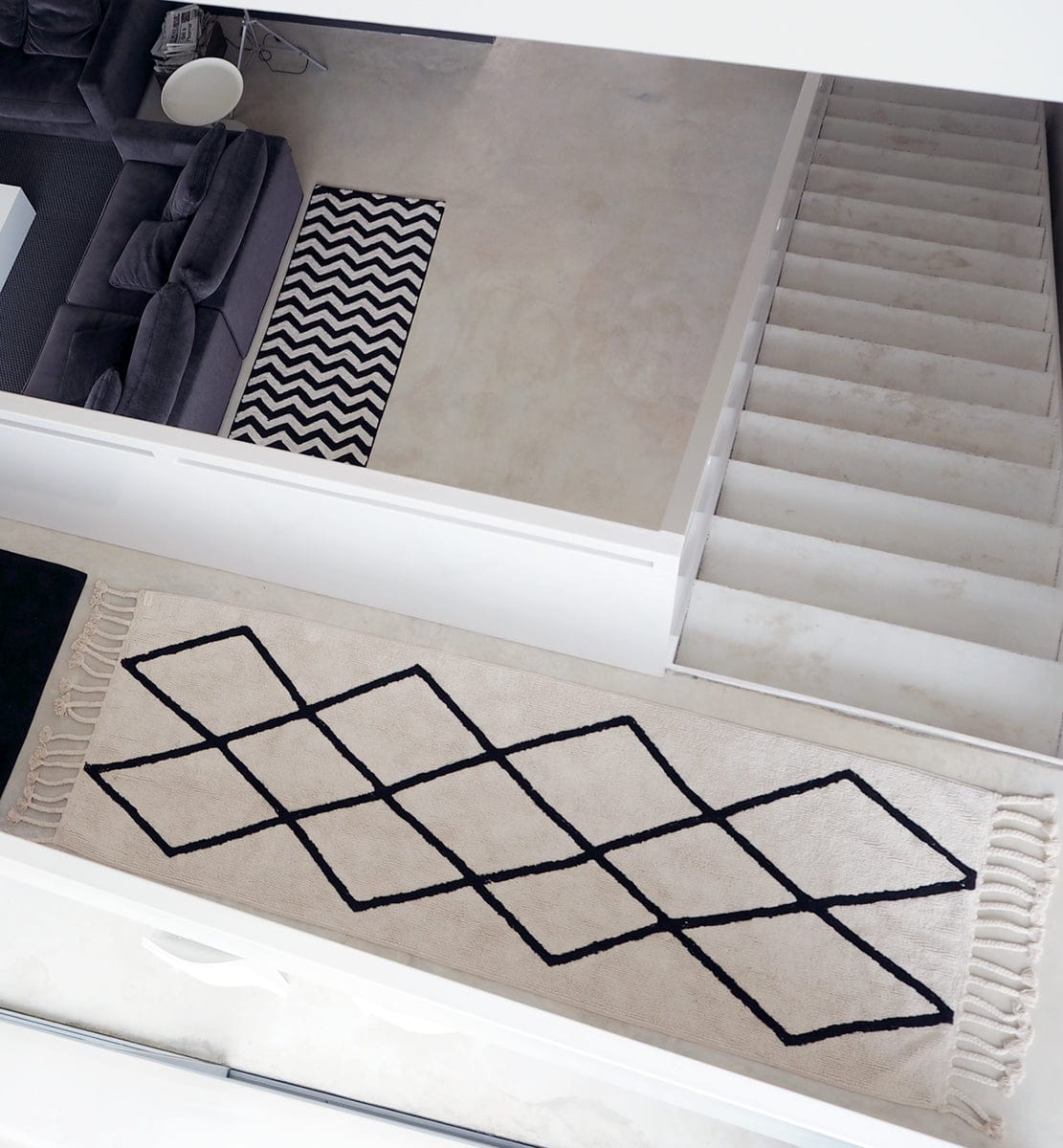 Lorena Canals Bereber Runner - Beige (2' 6" x 7' 6") - C-BW-BE-BEIGE-P