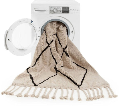 Lorena Canals Bereber Runner - Beige (2' 6" x 7' 6") - C-BW-BE-BEIGE-P