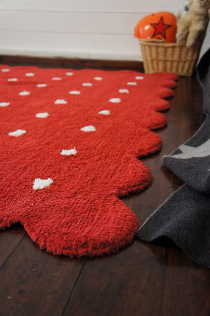 Lorena Canals Biscuit Rug - Red (4' x 5' 3") - C-77773