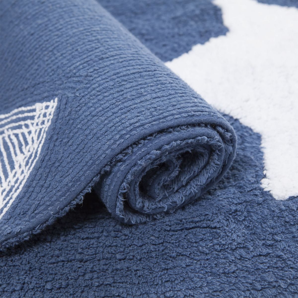 Lorena Canals Boats Rug - Navy (4' x 5' 3") - C-BAR-10