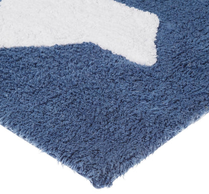 Lorena Canals Boats Rug - Navy (4' x 5' 3") - C-BAR-10