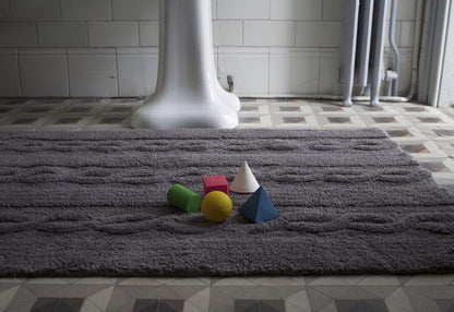 Lorena Canals Braids Rug - Dark Grey (4' x 5' 3") - C-TR-DG