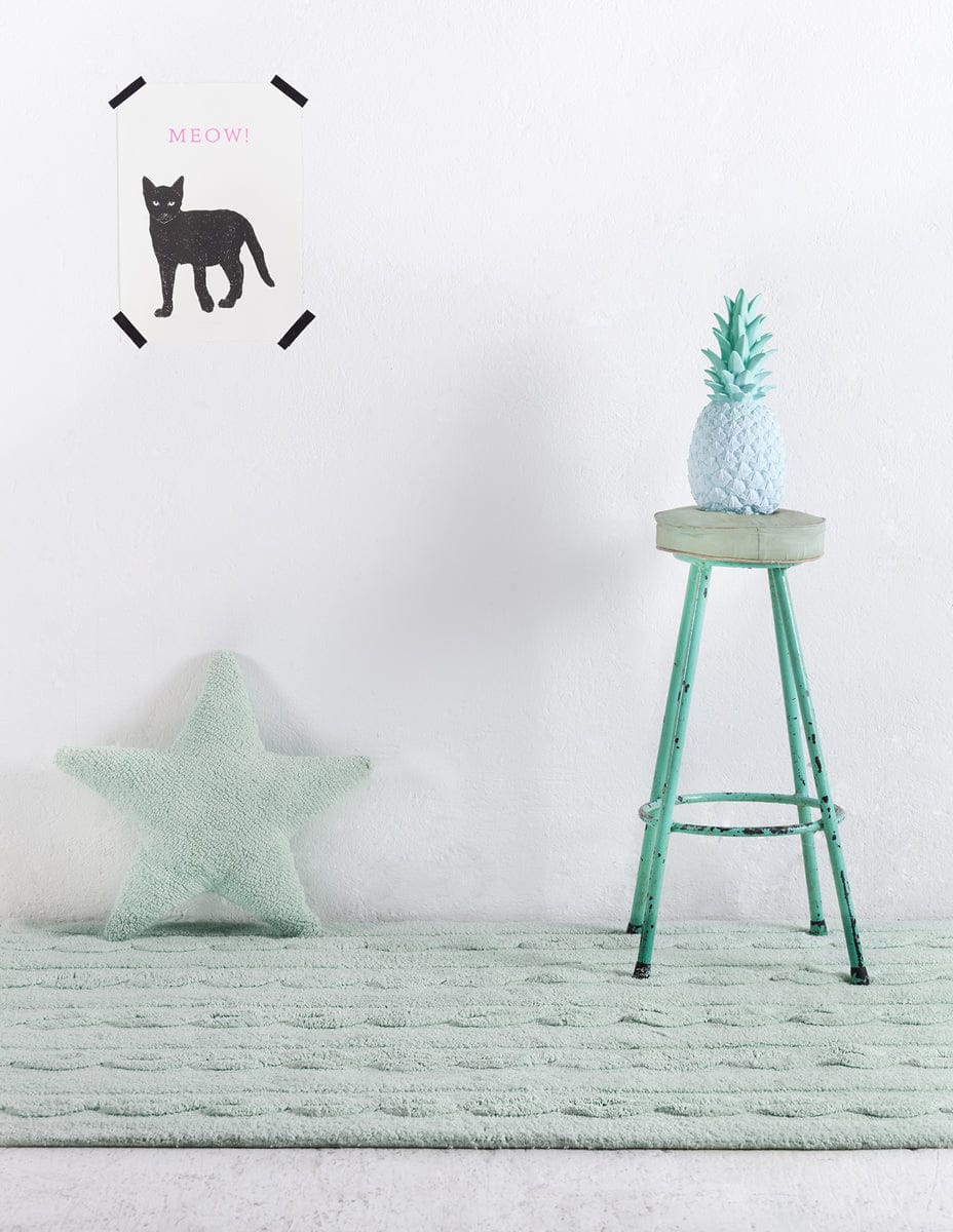 Lorena Canals Braids Rug - Soft Mint (2' 6" x 4') - C-TR-SM-S