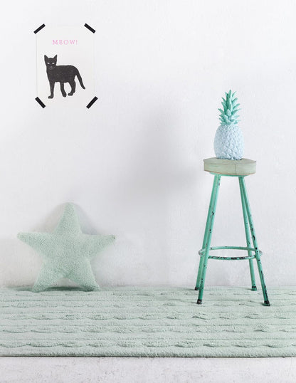 Lorena Canals Braids Rug - Soft Mint (2' 6" x 4') - C-TR-SM-S