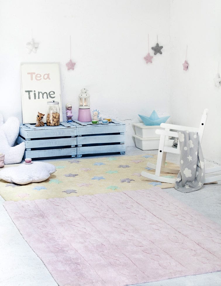 Lorena Canals Braids Rug - Soft Pink (2' 6" x 4') - C-TR-SP-S