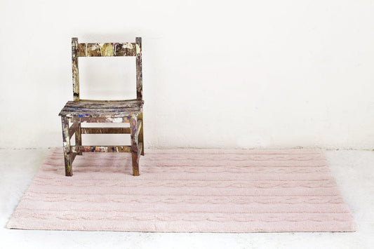 Lorena Canals Braids Rug - Soft Pink (2' 6" x 4') - C-TR-SP-S