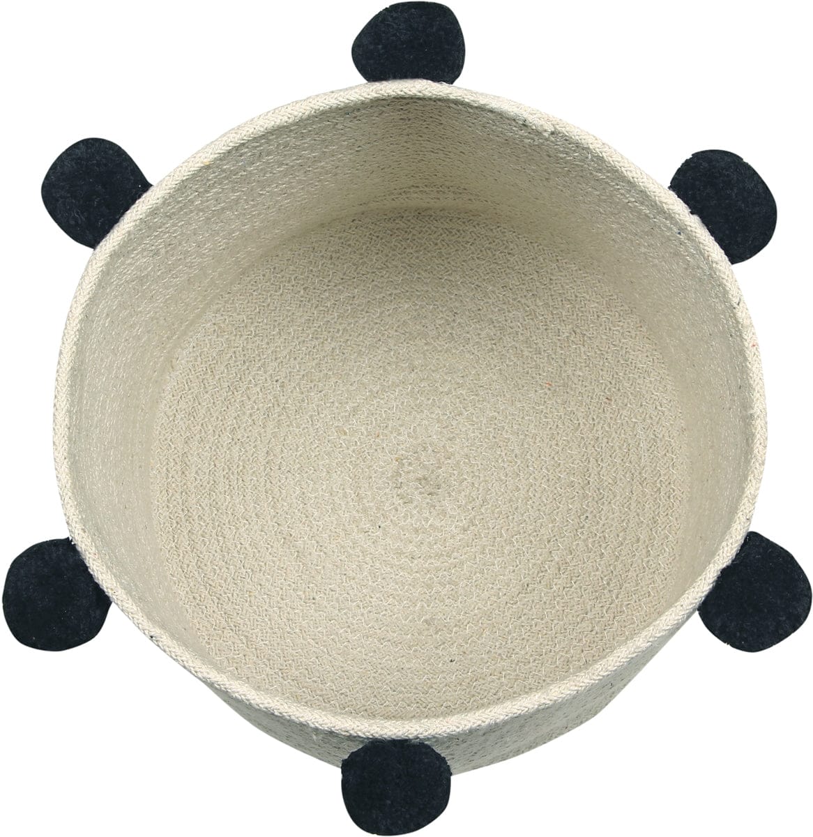 Lorena Canals Bubbly Basket - Natural/Black - BSK-NAT-BLACK