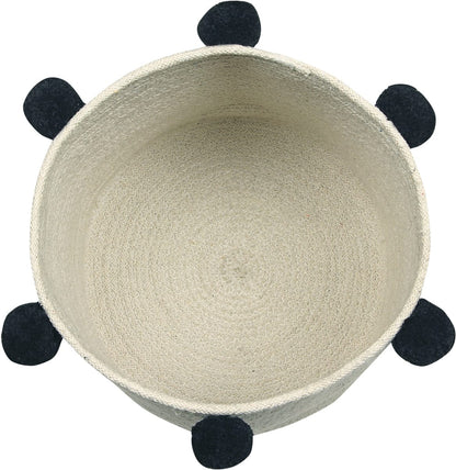 Lorena Canals Bubbly Basket - Natural/Black - BSK-NAT-BLACK