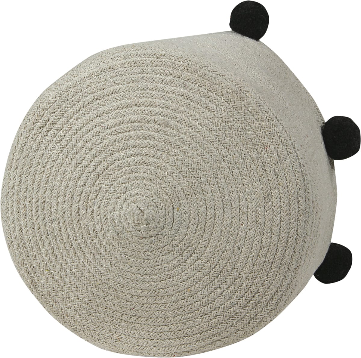 Lorena Canals Bubbly Basket - Natural/Black - BSK-NAT-BLACK