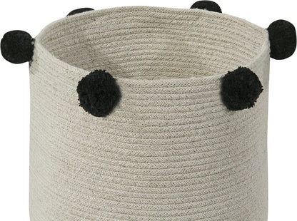 Lorena Canals Bubbly Basket - Natural/Black - BSK-NAT-BLACK