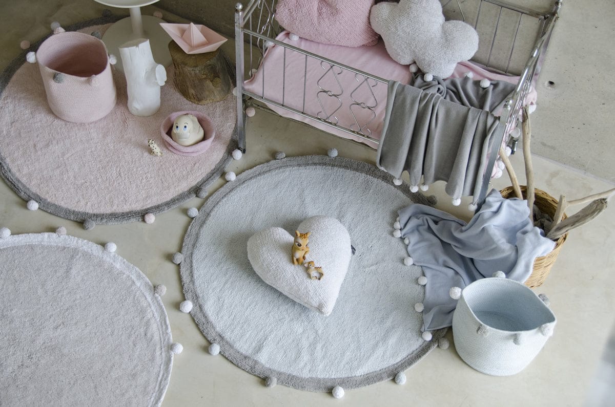 Lorena Canals Bubbly Basket - Pink - BSK-BUBBLY-PINK