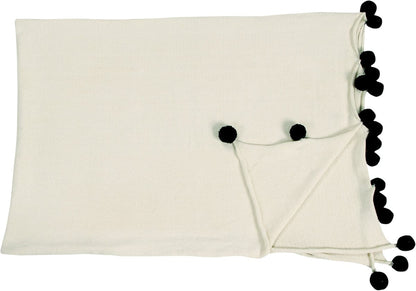 Lorena Canals Bubbly Blanket - Natural/Black (4' x 6') - BLC-NAT-BLACK