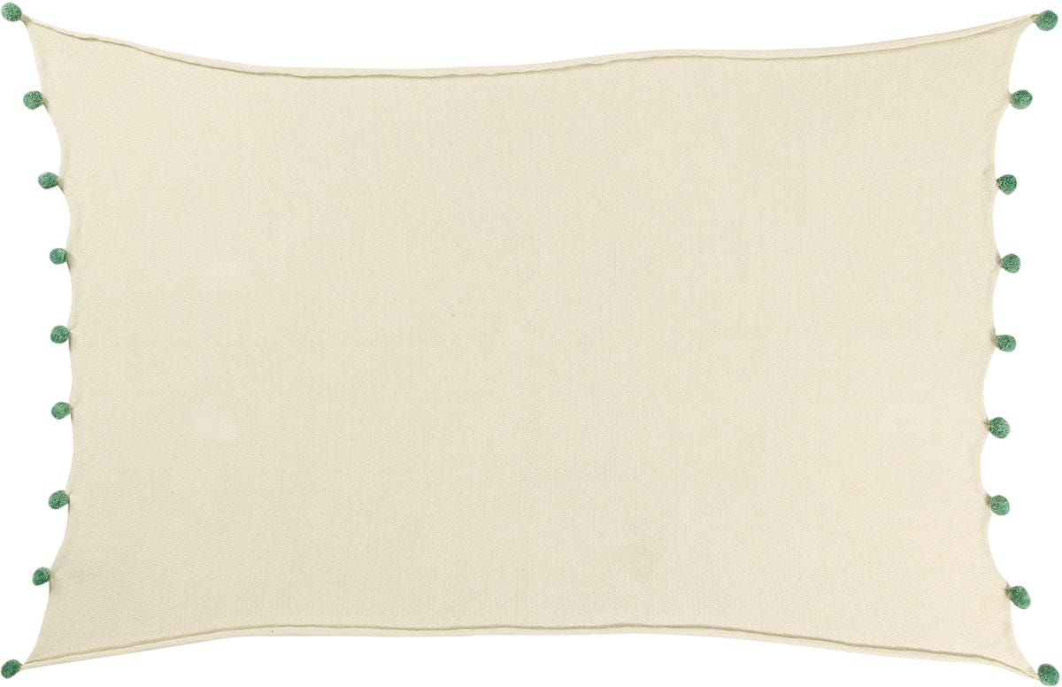 Lorena Canals Bubbly Blanket - Natural/Green (4' x 6') - BLC-NAT-GREEN
