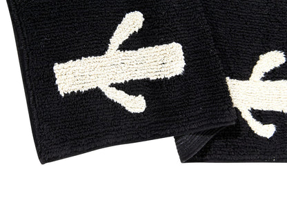 Lorena Canals Cactus Stamp Runner (2' 6" x 7' 6") - C-BW-CACTUS-P