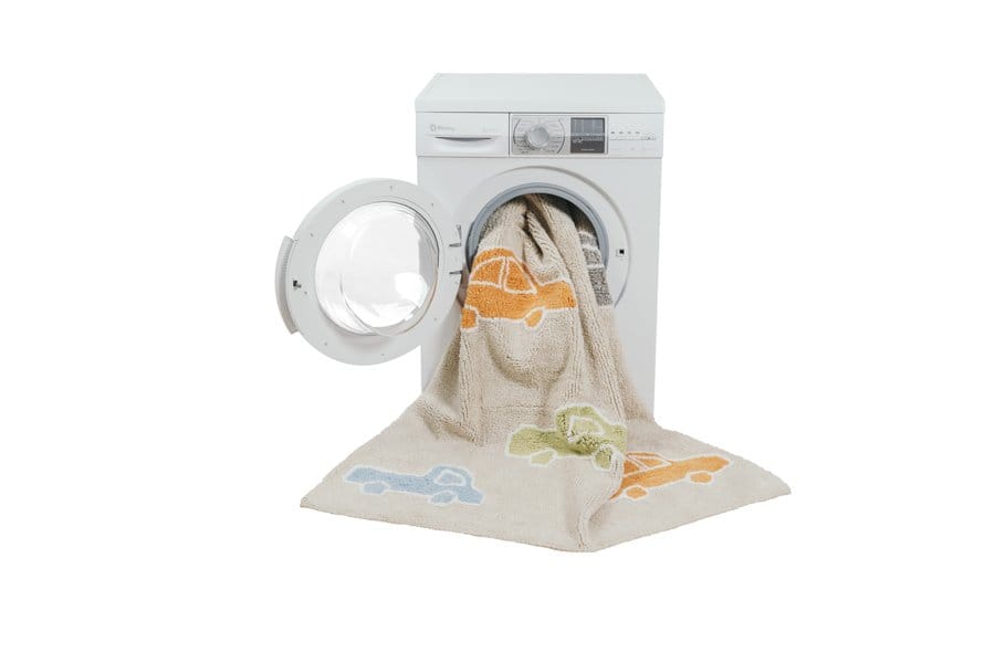 Lorena Canals Cars Rug - Beige/Multi (4' x 5' 3") - C-COCH-M