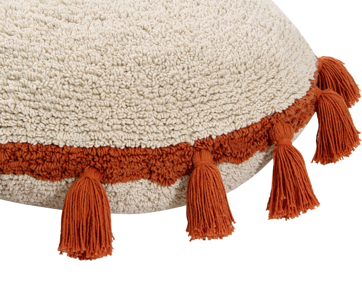 Lorena Canals Circle Cushion - Terracota (1' 7'')