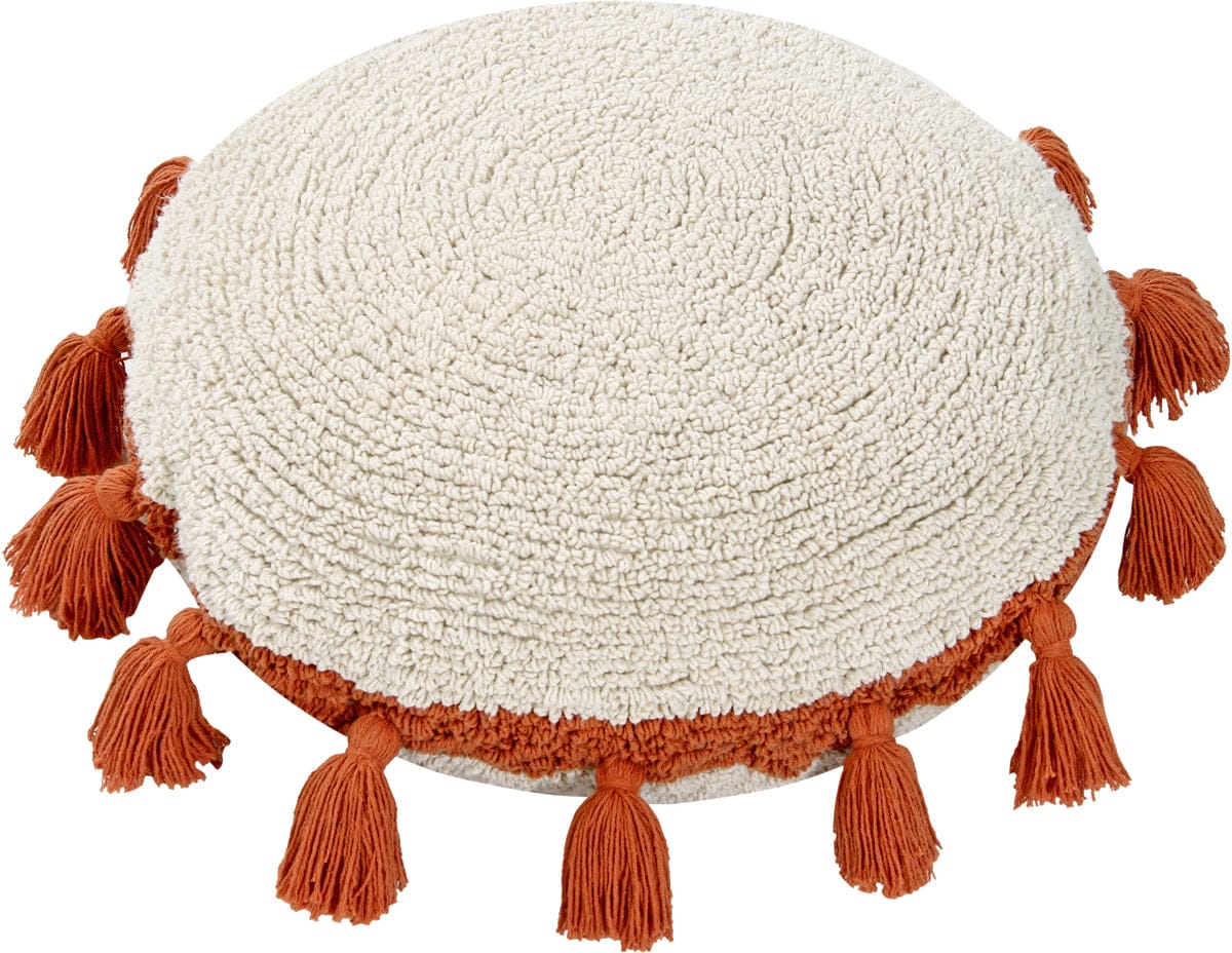 Lorena Canals Circle Cushion - Terracota (1' 7'')