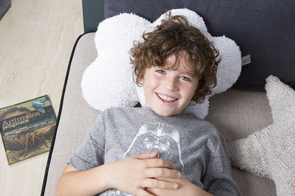 Lorena Canals Cloud Cushion - White (1'8" x 1'4") - SC-CL-WH