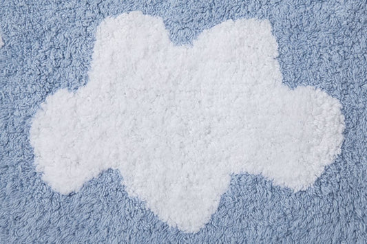 Lorena Canals Clouds Rug - Blue (4' x 5' 3") - C-08882