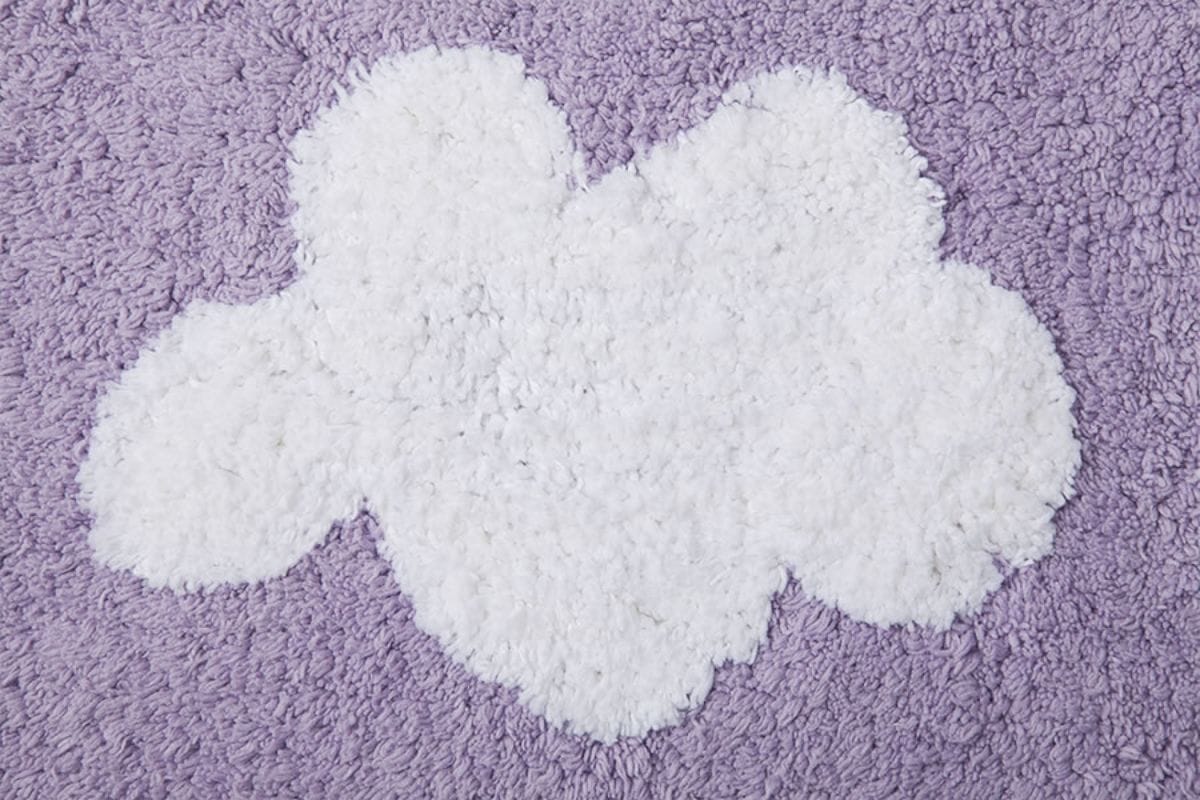 Lorena Canals Clouds Rug - Purple (4' x 5' 3") - C-08889