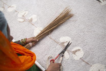 Lorena Canals Cotton Bolls Rug (5'7" x 4') - C-COT-BOLLS