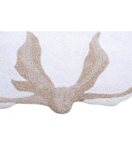 Lorena Canals Cotton Flower Rug (4'3" x 4') - C-COT-FLOWER