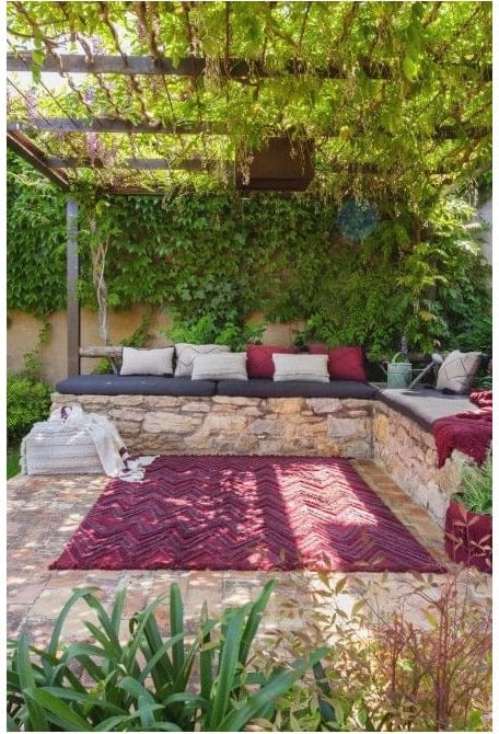 Lorena Canals Earth Rug - Savannah Red (5'7" x 8') - C-EARTH-SAVR