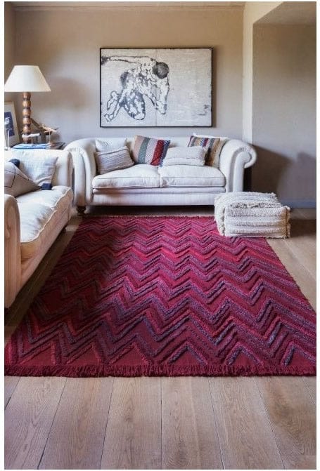 Lorena Canals Earth Rug - Savannah Red (5'7" x 8') - C-EARTH-SAVR