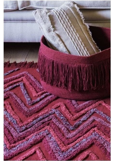 Lorena Canals Earth Rug - Savannah Red (5'7" x 8') - C-EARTH-SAVR