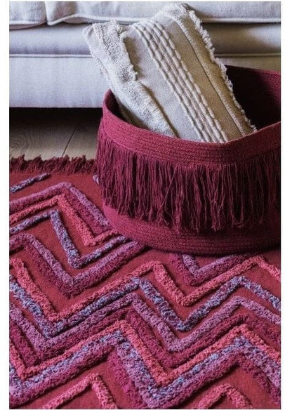 Lorena Canals Earth Rug - Savannah Red (5'7" x 8') - C-EARTH-SAVR